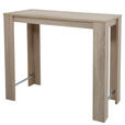 BARTISCH rechteckig Sonoma Eiche  - Sonoma Eiche, MODERN, Holzwerkstoff/Metall (120/58/108cm) - Carryhome