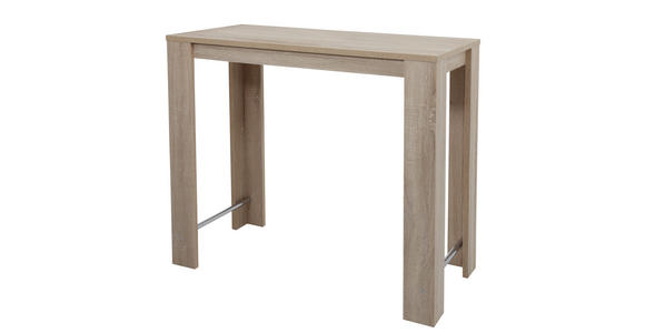 BARTISCH rechteckig Sonoma Eiche  - Sonoma Eiche, MODERN, Holzwerkstoff/Metall (120/58/108cm) - Carryhome