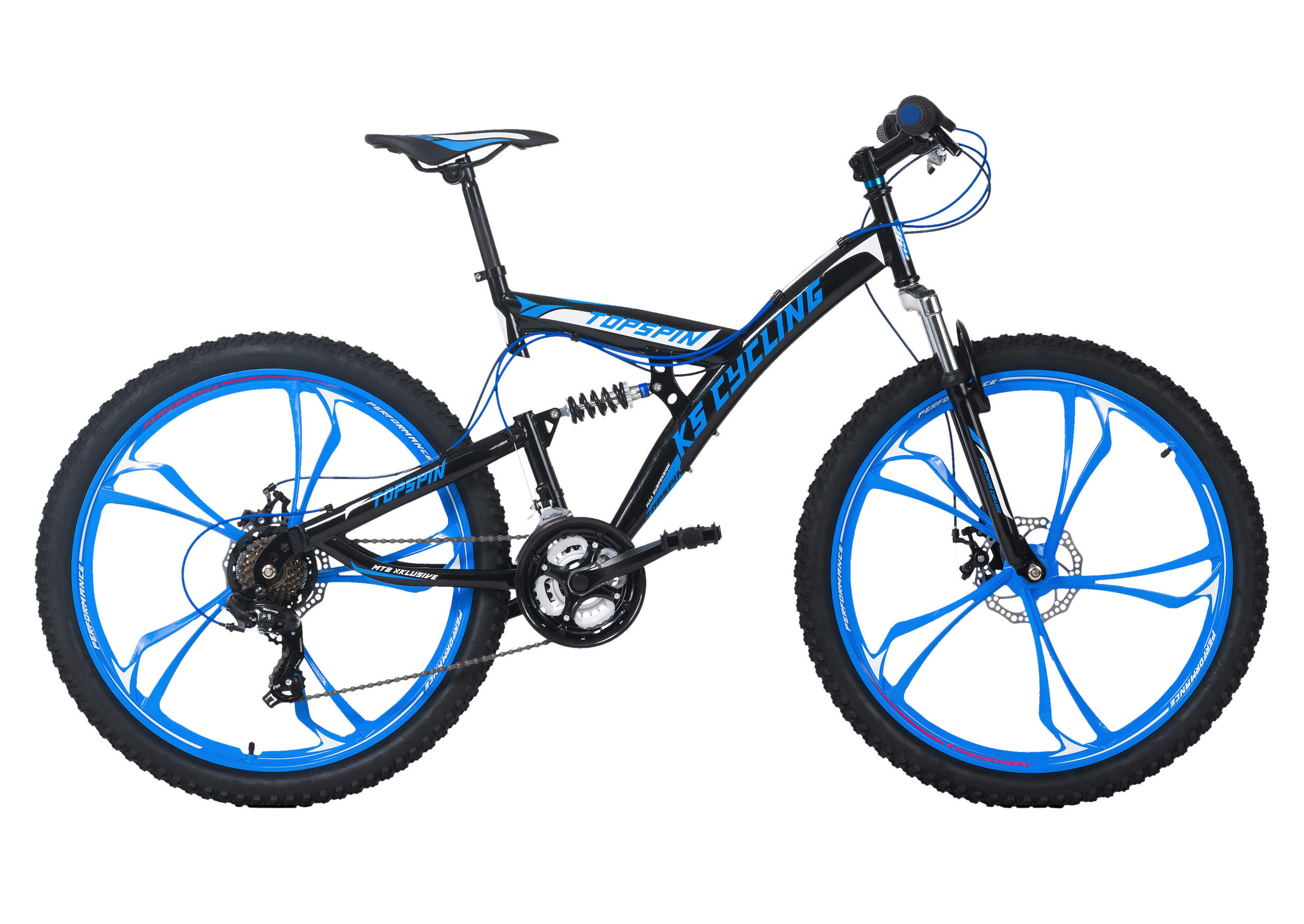 MOUNTAINBIKE 26 Zoll  - Blau/Schwarz, Basics, Metall (180/70/100cm) - Atrigo