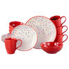 KOMBISERVICE Joy Rot-bunt 16-teilig  - Multicolor, Basics, Keramik - Creatable