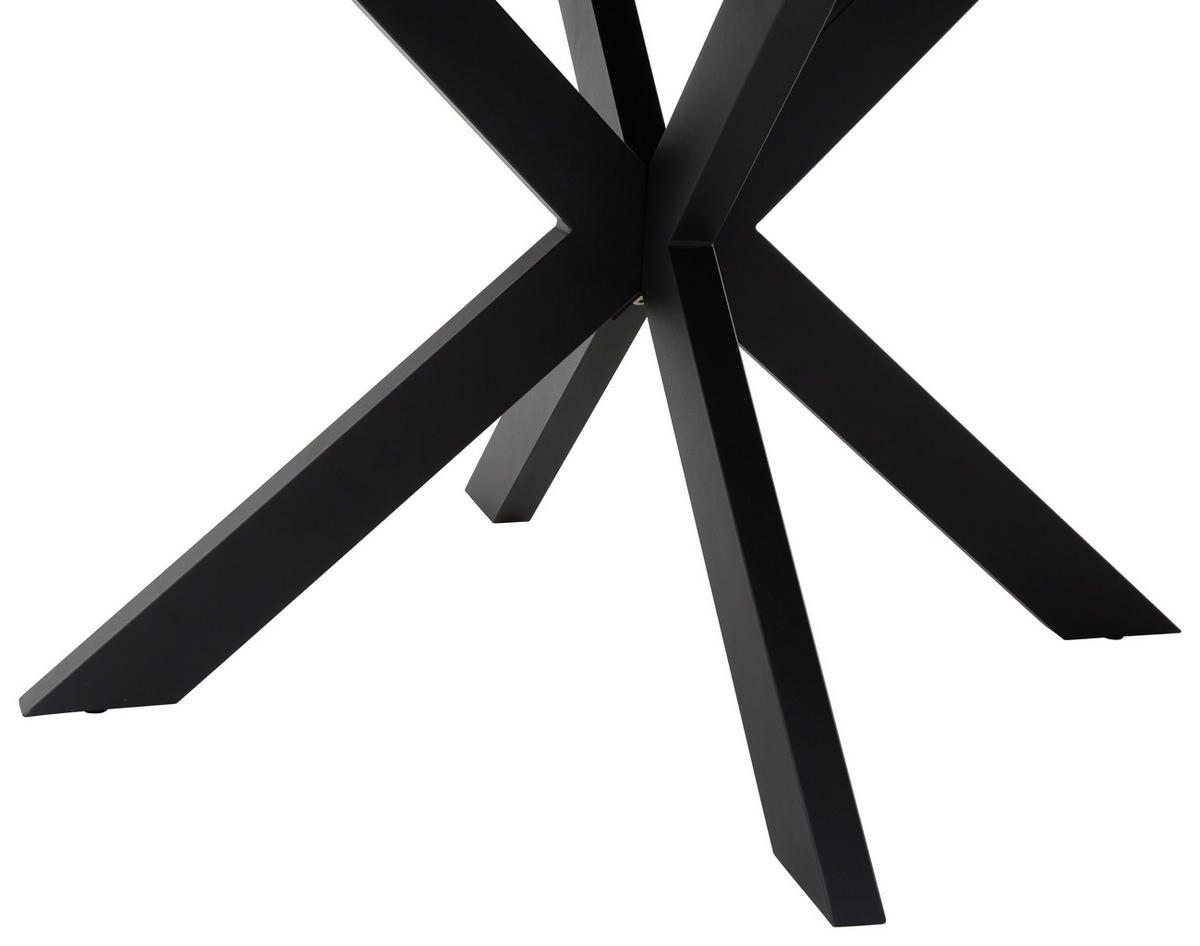 ESSTISCH in Metall, Keramik 120-160/120/76 cm  - Anthrazit, Design, Keramik/Metall (120-160/120/76cm) - Livetastic