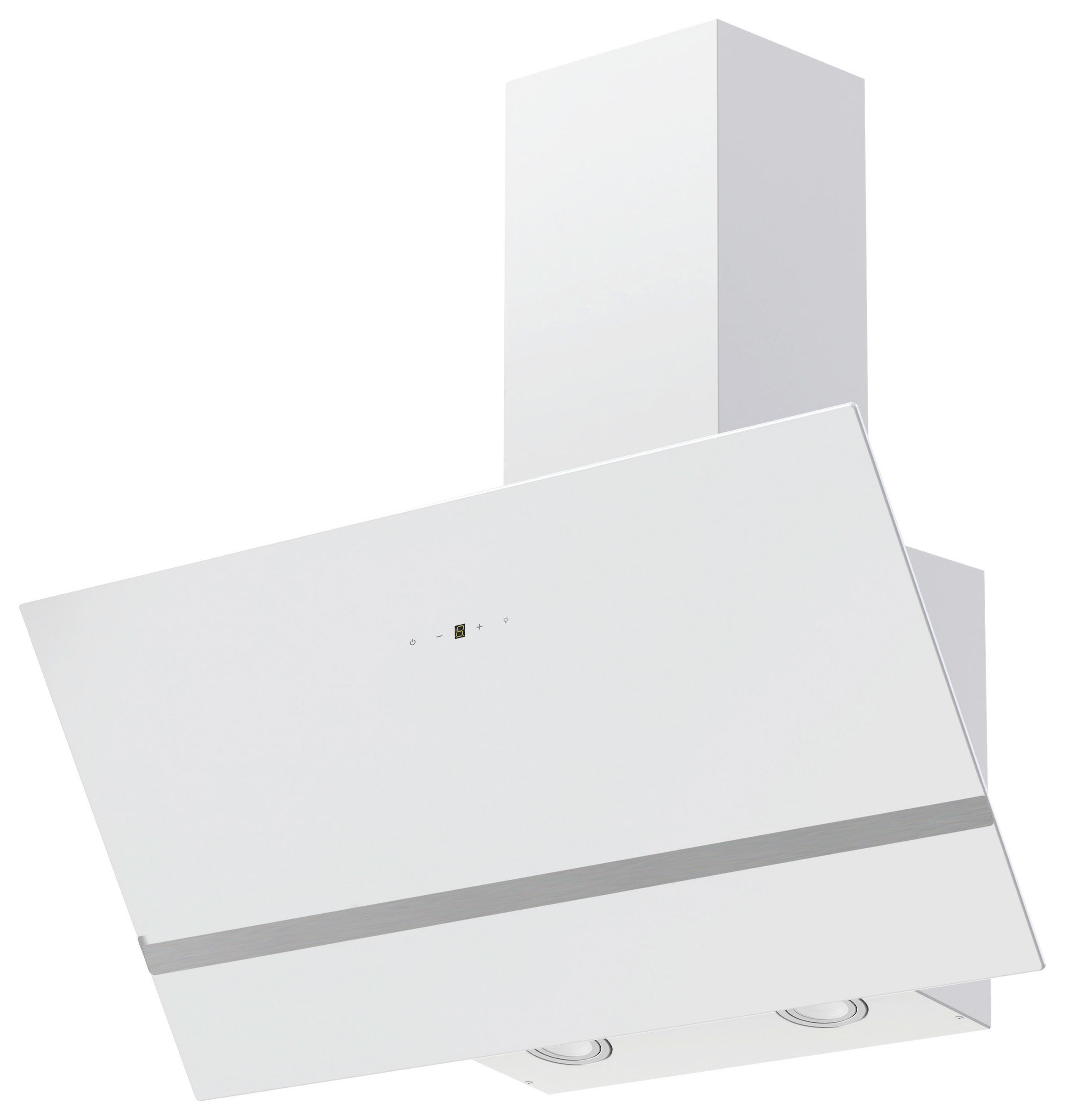 DUNSTABZUGSHAUBE CH24090WAM  - Weiß, Trend, Glas/Metall (89,5/74,2-109,2/38,5cm) - Respekta