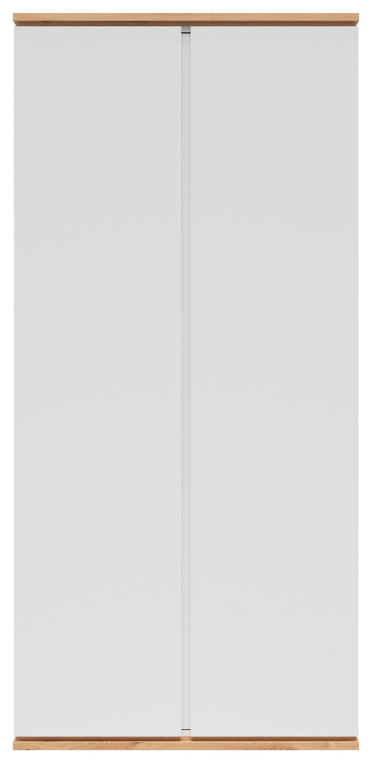 MEHRZWECKSCHRANK 94/201/58 cm  in Weiß, Eiche Artisan  - Weiß/Eiche Artisan, MODERN, Holzwerkstoff (94/201/58cm) - Xora