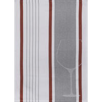 GESCHIRRTUCH-SET Rot, Weiß, Hellgrau  - Rot/Hellgrau, Basics, Textil (50/0,5/70cm)