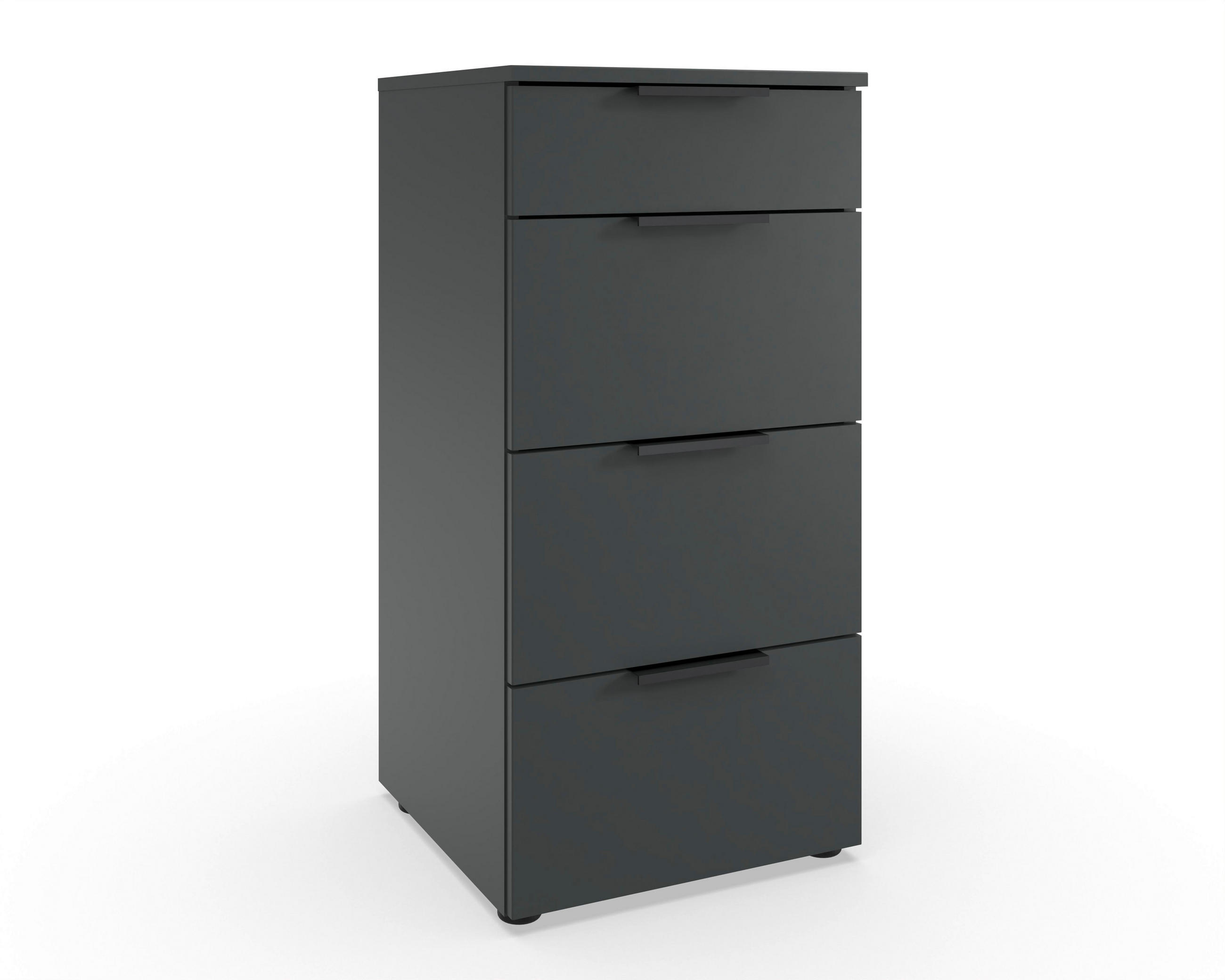 KOMMODE 41/84/41 cm  in Graphitfarben  - Graphitfarben/Schwarz, Design, Holzwerkstoff/Kunststoff (41/84/41cm) - Hom`in