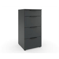 KOMMODE 41/84/41 cm  in Graphitfarben  - Graphitfarben/Schwarz, Design, Holzwerkstoff/Kunststoff (41/84/41cm) - Hom`in