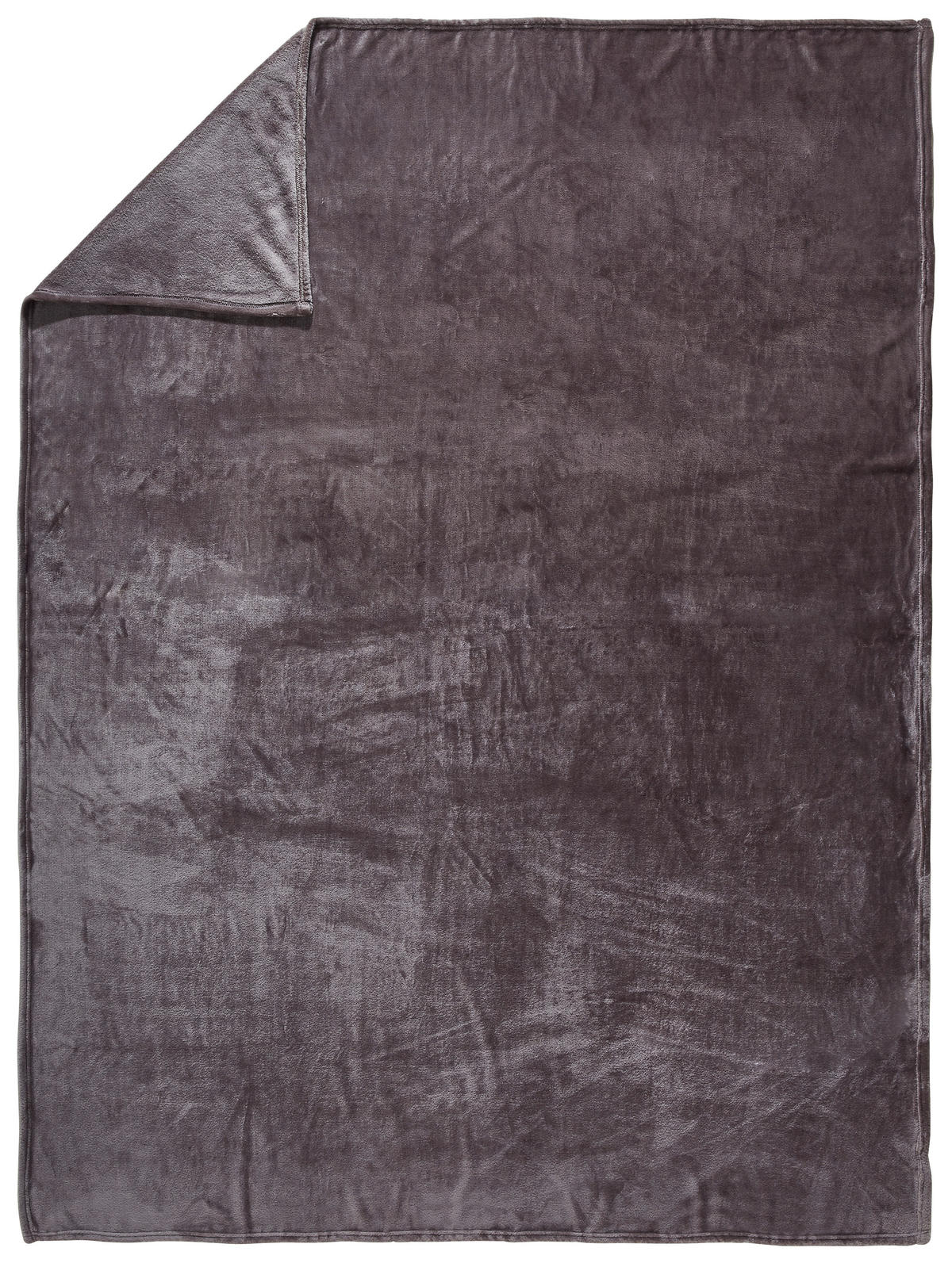 DOMÁCA DEKA, polyester, 140/190 cm - antracitová, Konventionell, textil (140/190cm) - Novel