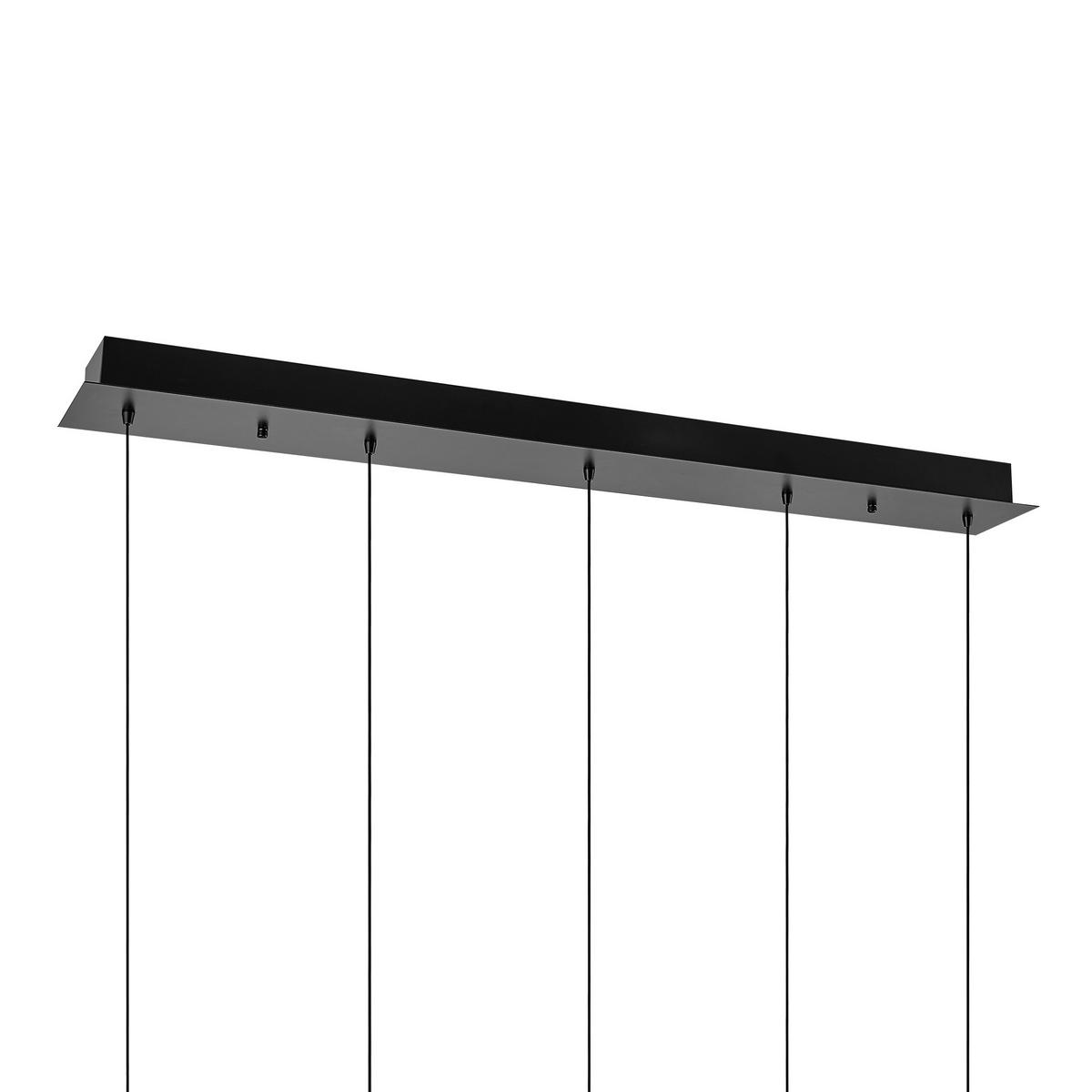 LED-HÄNGELEUCHTE  107/12/150 cm    - Schwarz, Design, Kunststoff/Metall (107/12/150cm) - Novel