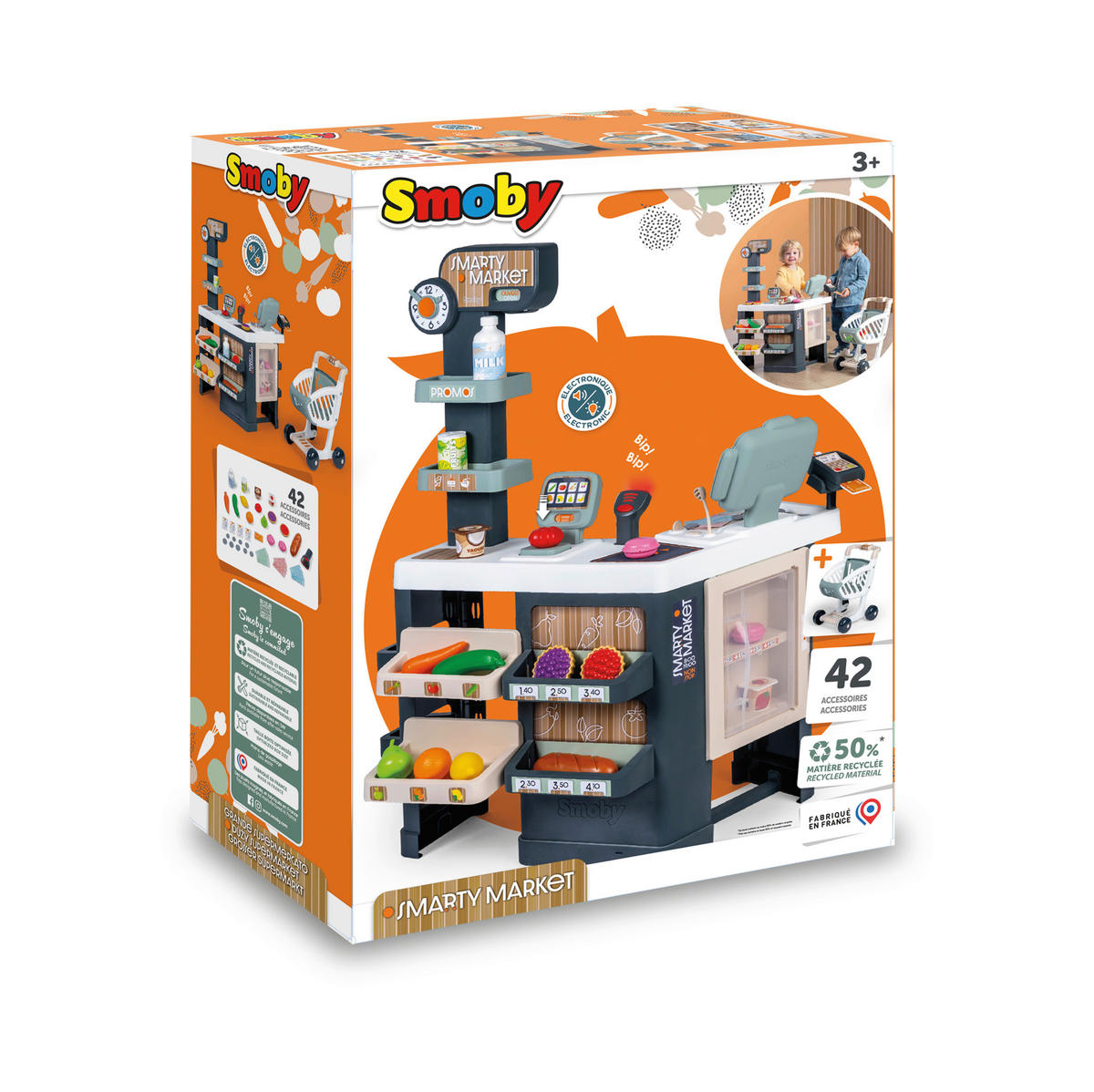 KAUFLADEN - Multicolor, Basics, Kunststoff (49,4/23,70/69,70cm) - SMOBY
