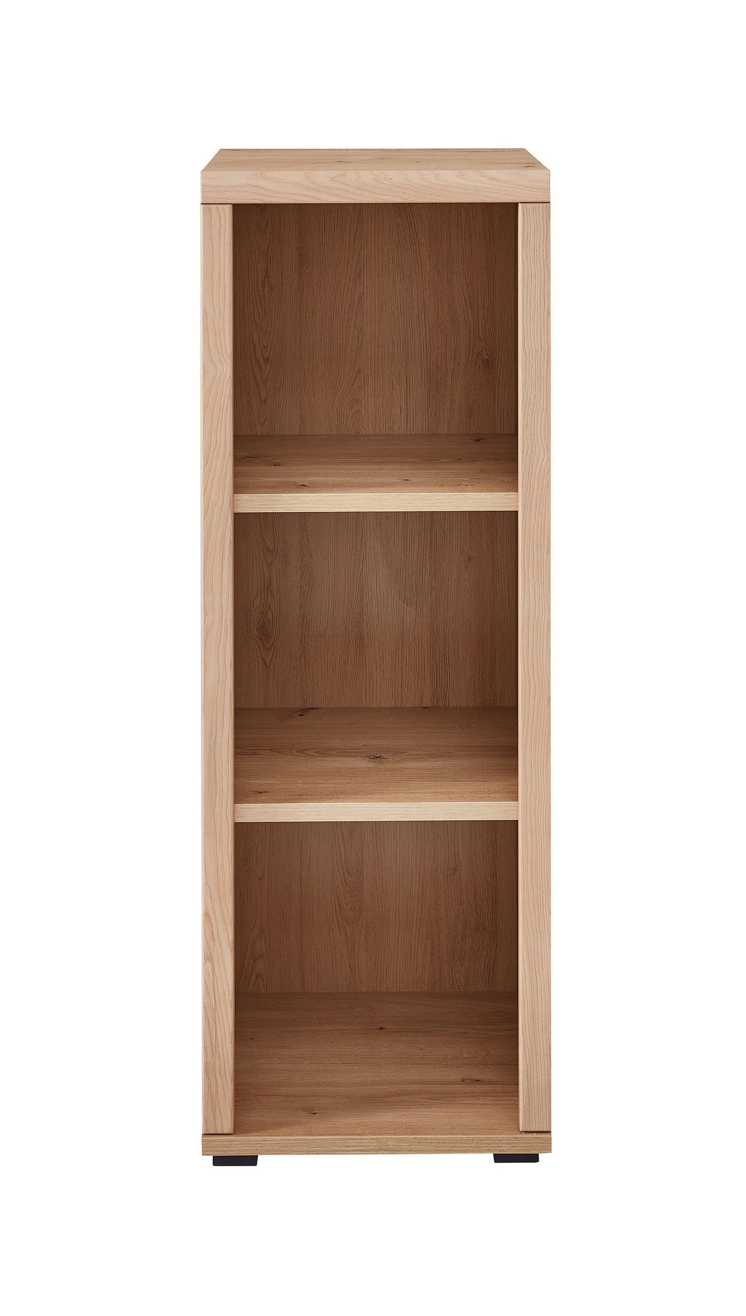 AKTENREGAL Eiche Artisan  - Schwarz/Eiche Artisan, MODERN, Holzwerkstoff (44/124/38cm) - MID.YOU