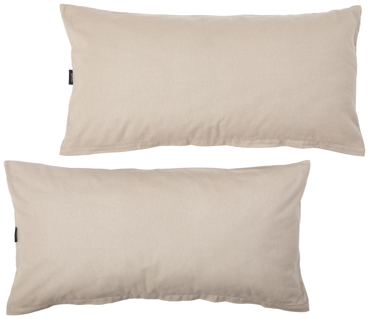 KISSENHÜLLEN-SET Flanell 40/80 cm  - Taupe, Basics, Textil (40/80cm) - Novel