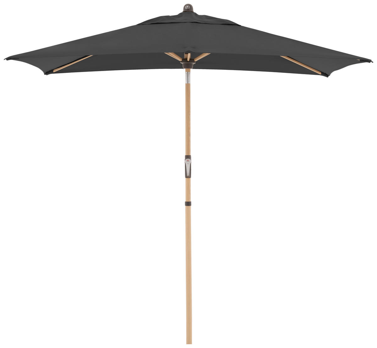 SONNENSCHIRM 140x210 cm Anthrazit  - Eschefarben/Anthrazit, Basics, Textil/Metall (140/210cm) - Doppler