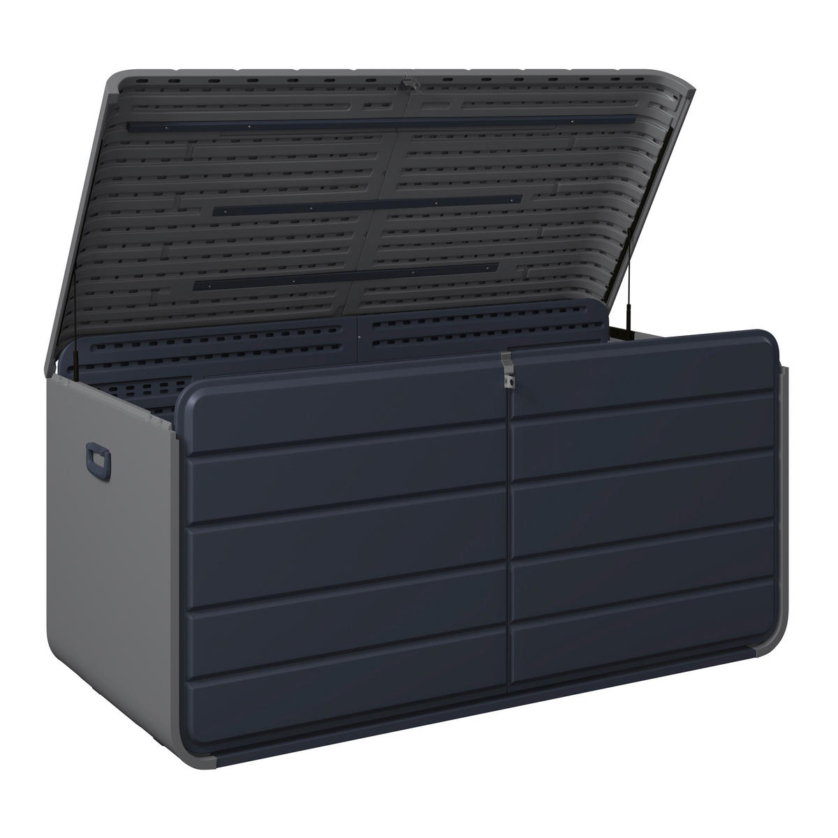 KISSENBOX 173/86/82 cm  - Anthrazit/Hellgrau, Design, Kunststoff/Metall (173/86/82cm) - Ambia Garden