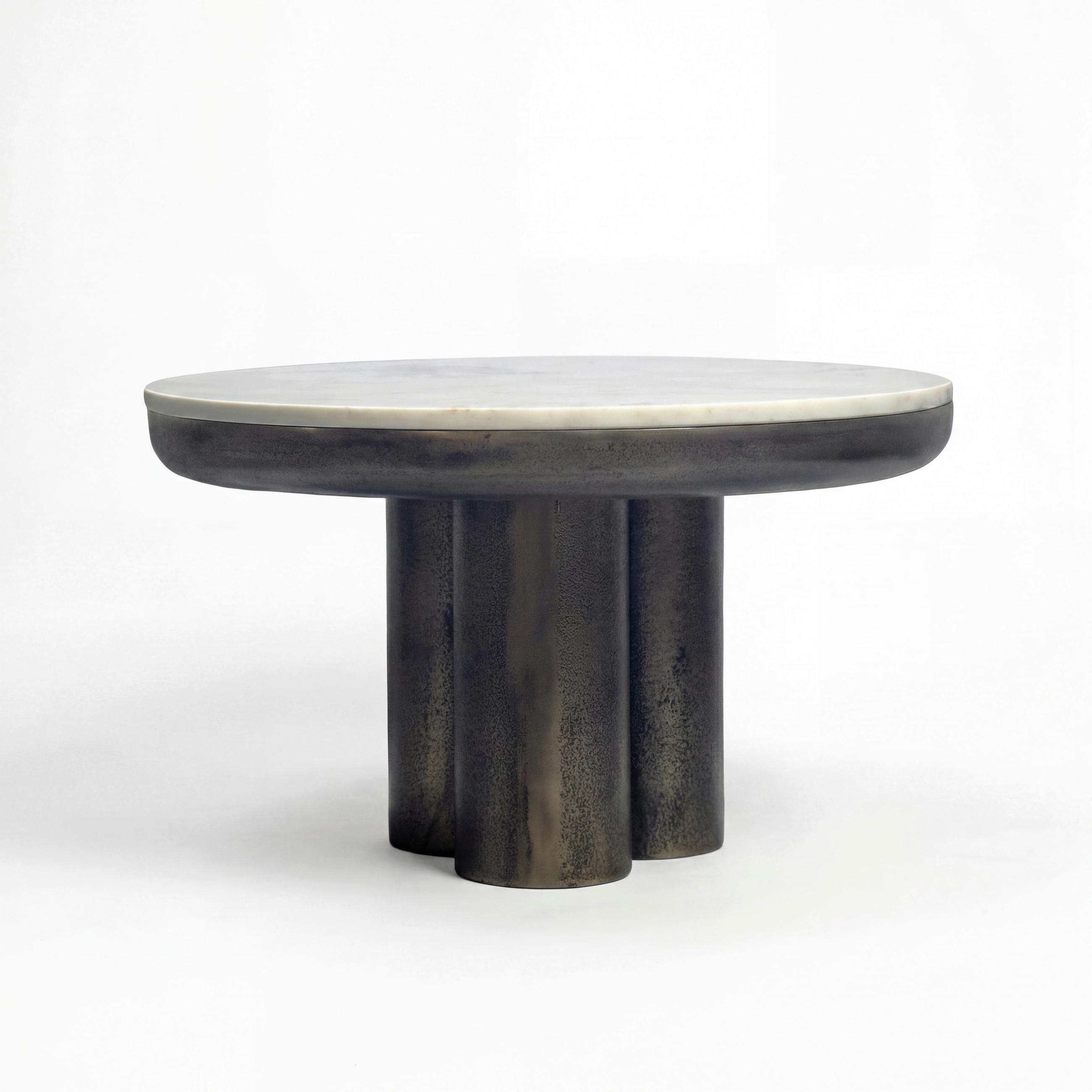 KONFERENČNÍ STOLEK, černá, kov, kámen, 60/60/35 cm - černá, Design, kov/kámen (60/60/35cm) - Livetastic