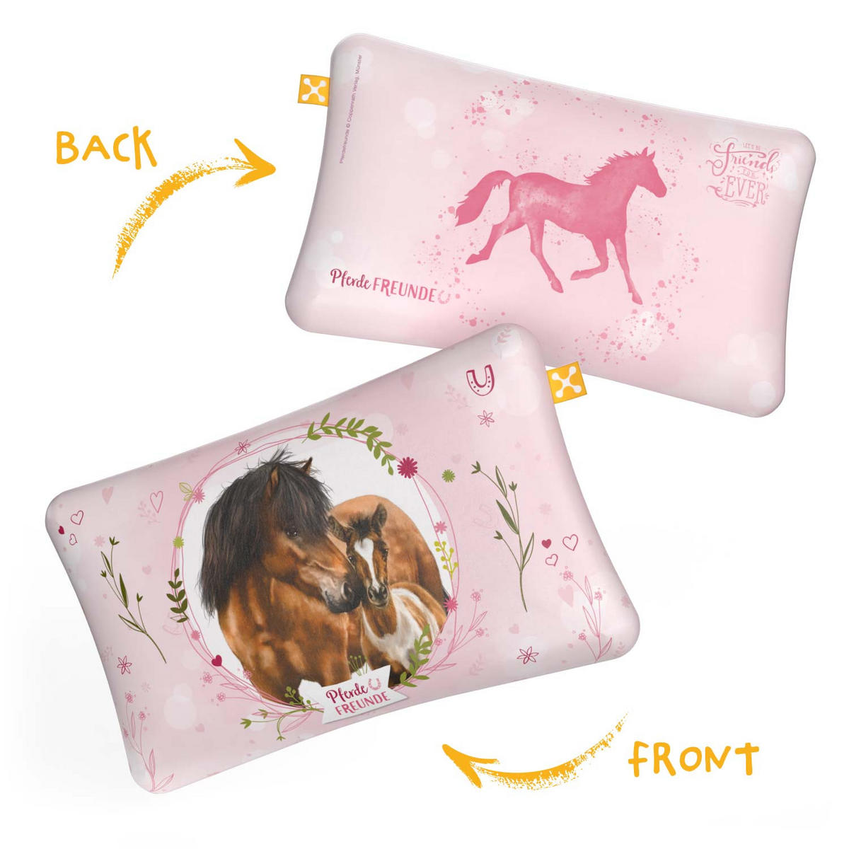 NACKENKISSENBEZUG KIDS COMFORT  - Braun/Rosa, Basics, Textil (50/32cm) - Smartsleep