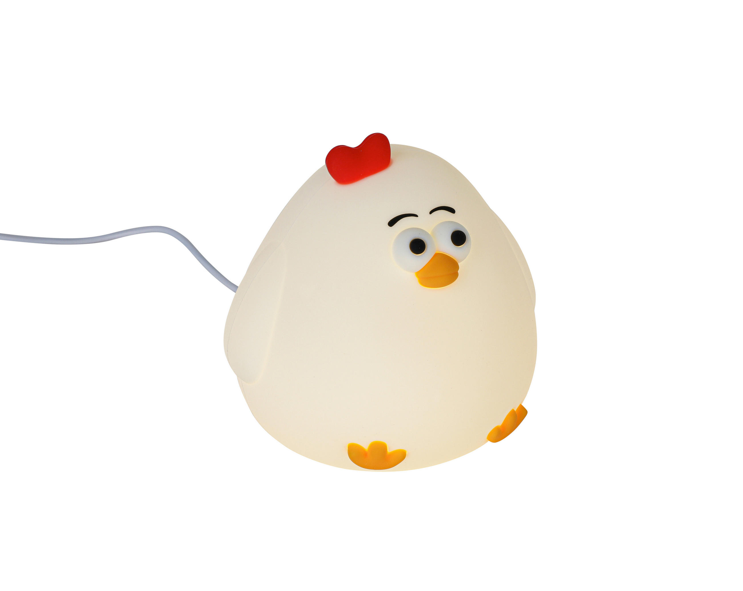 NOČNÉ SVETLO, 11,5/11,2/10,2 cm - biela, Trend, plast (11,5/11,2/10,2cm) - Novel