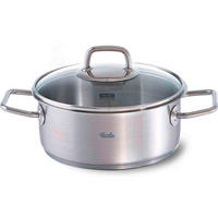 LONEC  Viseo®  2,4 l  kovina   - srebrne barve, Basics, kovina/steklo (20/9cm) - Fissler