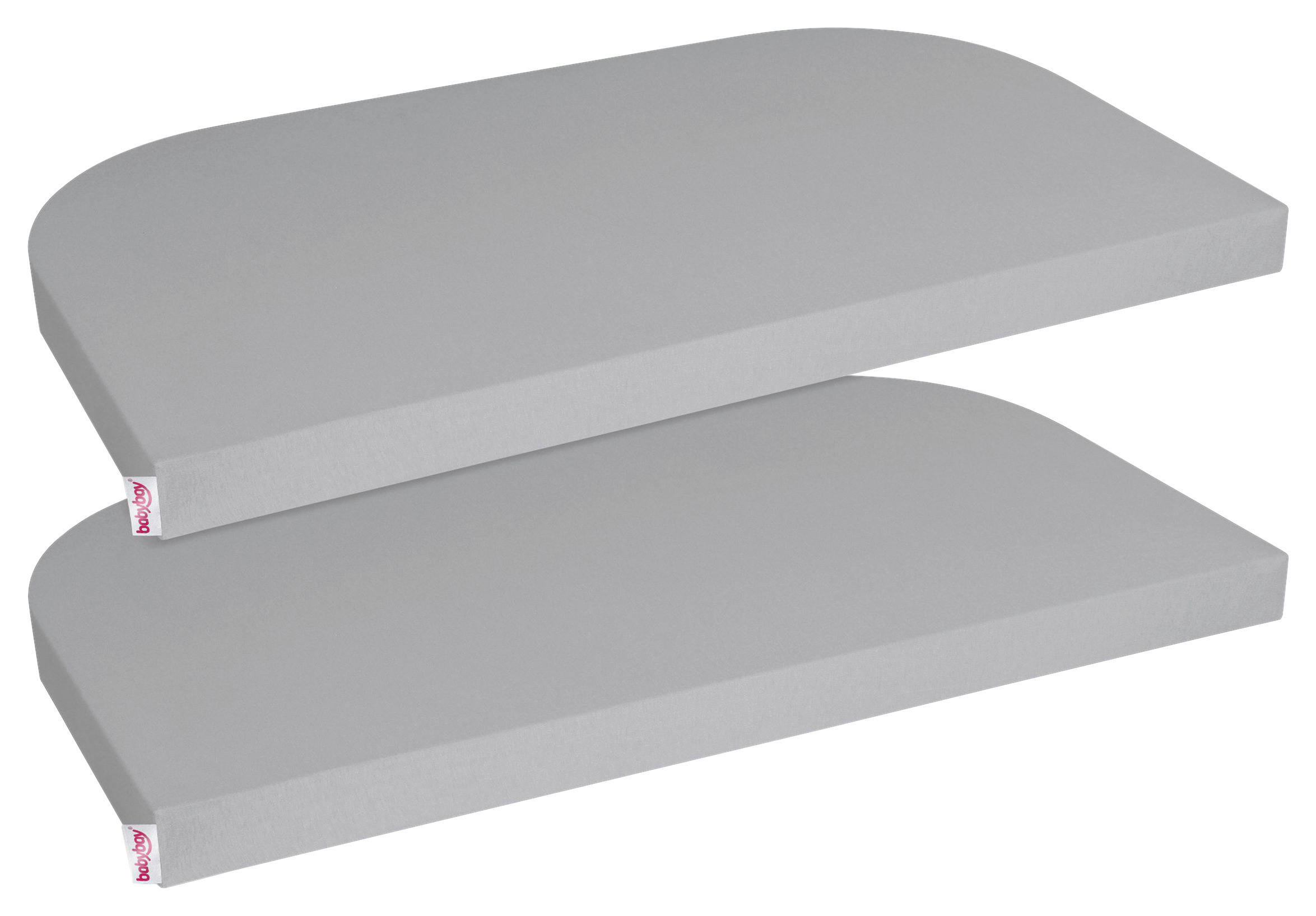 MATRATZENBEZUG - Grau, Basics, Textil (89/50/6cm) - Babybay