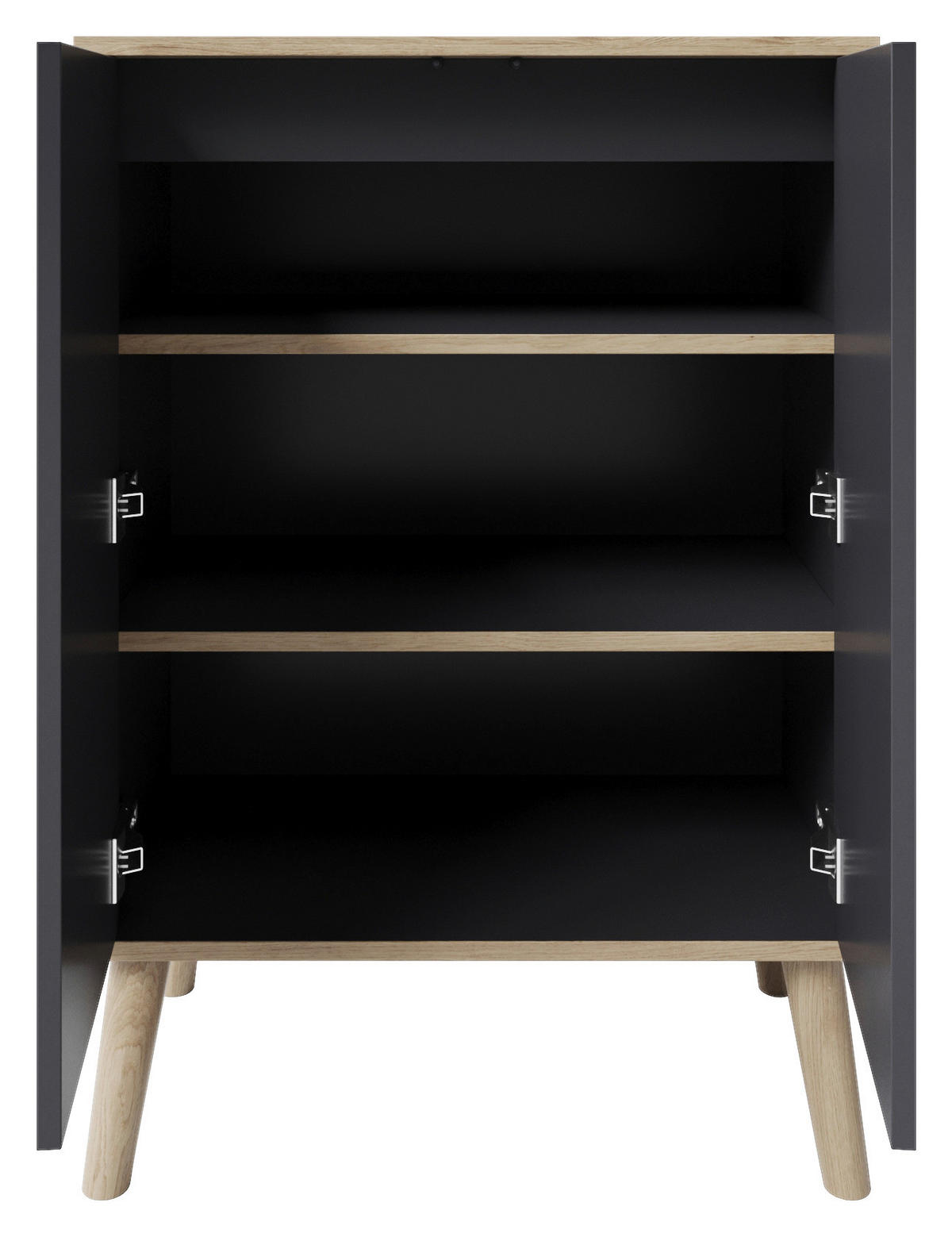 MIDISCHRANK 60/87/32,5 cm  - Eiche Artisan/Grau, MODERN, Holzwerkstoff/Kunststoff (60/87/32,5cm) - MID.YOU