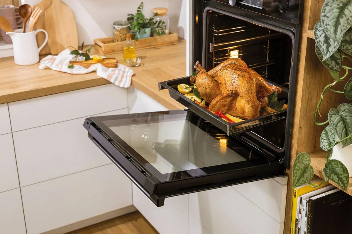 BACKOFENSET BSET015DG  - Schwarz, Basics, Glas/Kunststoff (59,5/59,5/56,4cm) - Gorenje