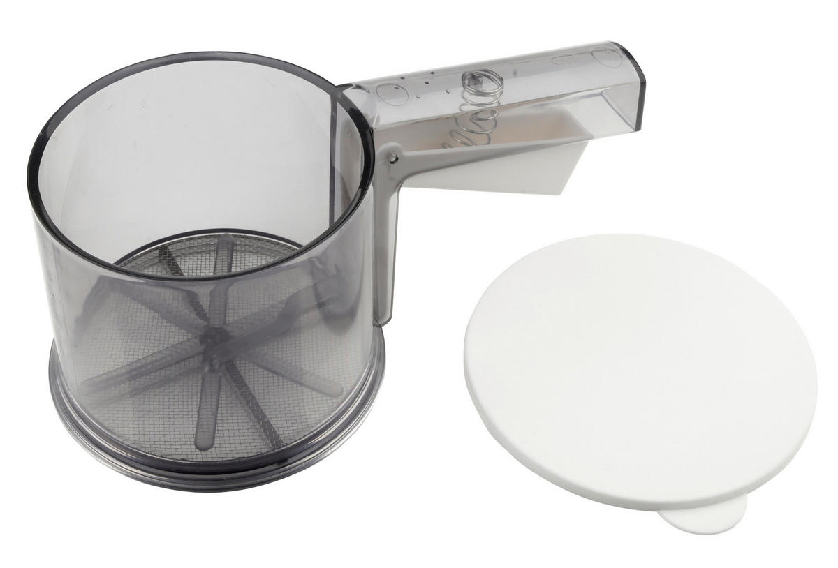 MEHLSIEB  - Weiß/Grau, Basics, Kunststoff (0,350kg) - Dr.Oetker