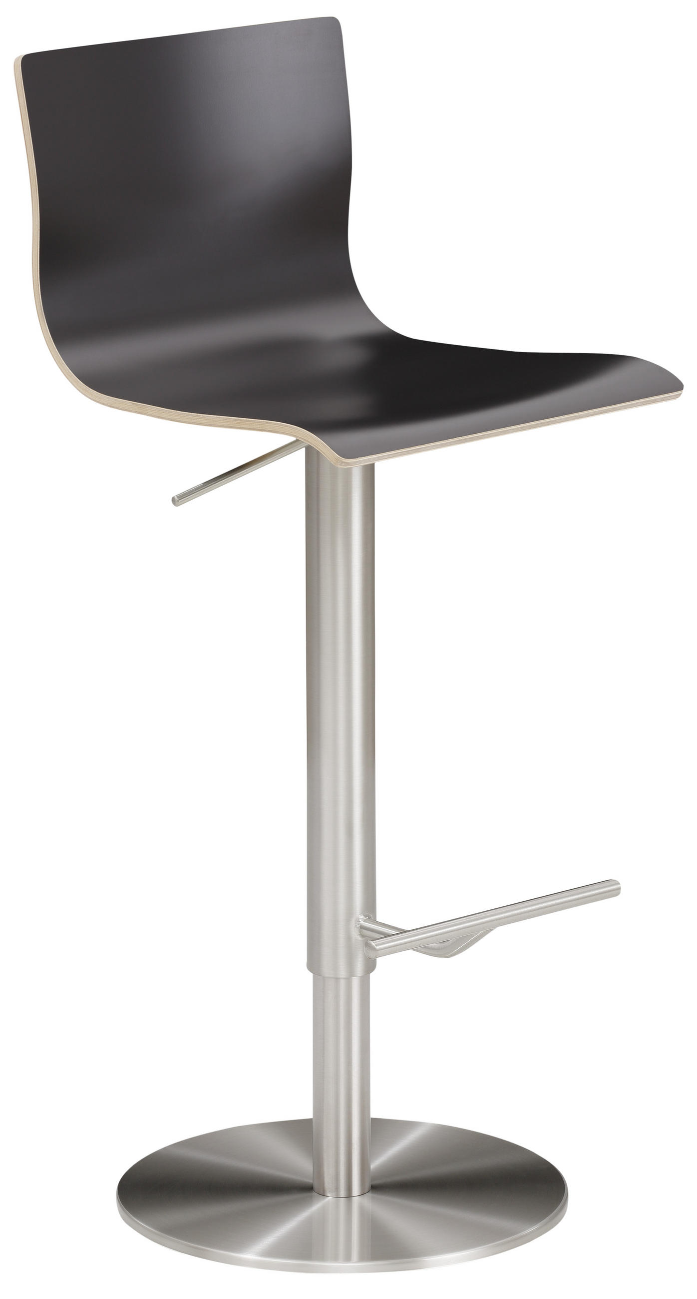 Barhocker in Holz, Metall Anthrazit