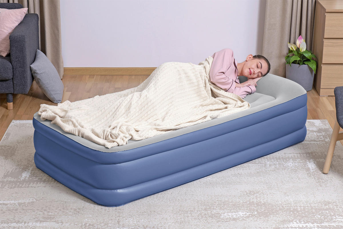 LUFTBETT TRITECH AIR 67628 Hellgrau, Dunkelblau  - Hellgrau/Dunkelblau, KONVENTIONELL, Kunststoff (191/97/46cm) - Bestway