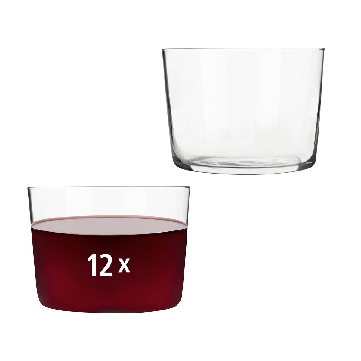 GLÄSERSET CIDRA  12-teilig  - Klar, Basics, Glas (8,5/6cm)