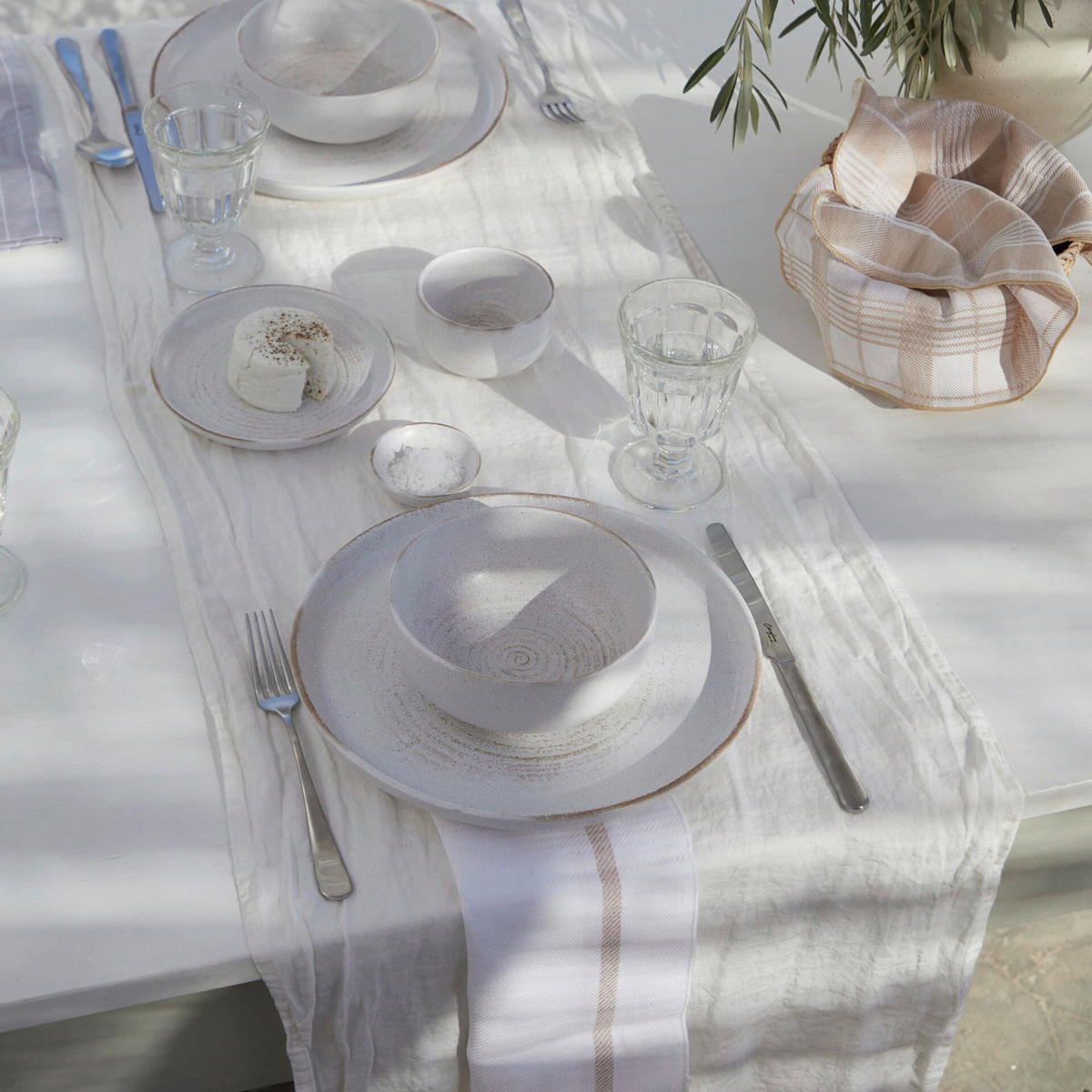 KOMBISERVICE Creme VERMONT 5-teilig 1 Personen  - Creme, Basics, Keramik - Costa Nova