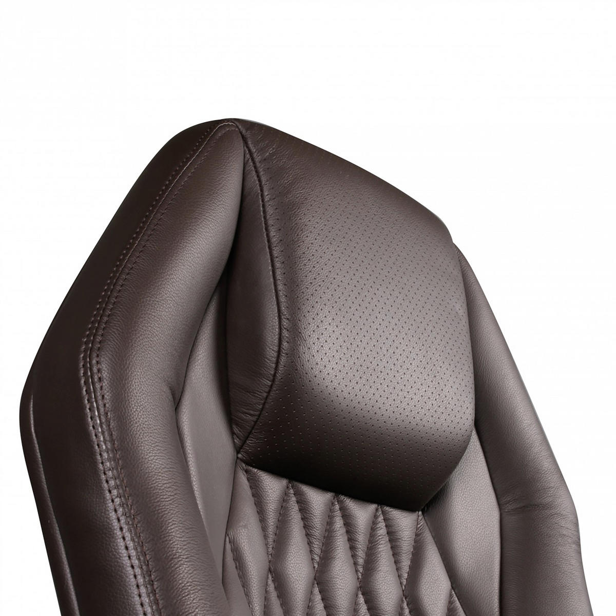 FŐNÖKI SZÉK  bőrhatású textil barna  - barna/alumínium színű, Modern, műanyag/bőr (67/136/67cm) - MID.YOU