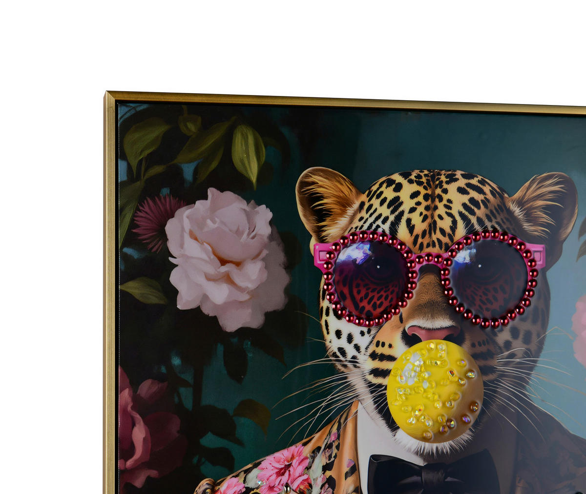 BILD Tiere Multicolor  - Messingfarben/Multicolor, Design, Kunststoff (60/90/5,5cm)