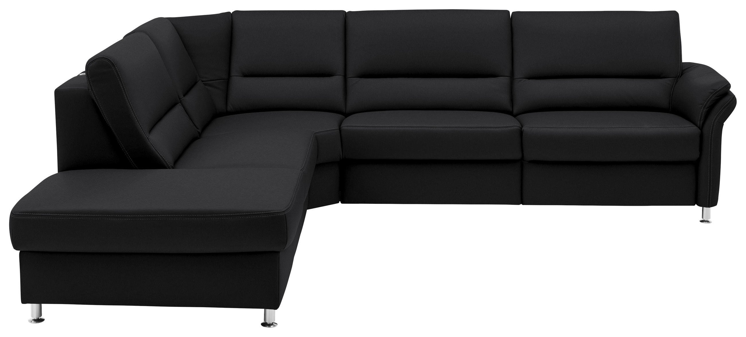 ECKSOFA in Echtleder Anthrazit  - Anthrazit/Beige, Design, Leder/Metall (249/288cm) - Beldomo Premium