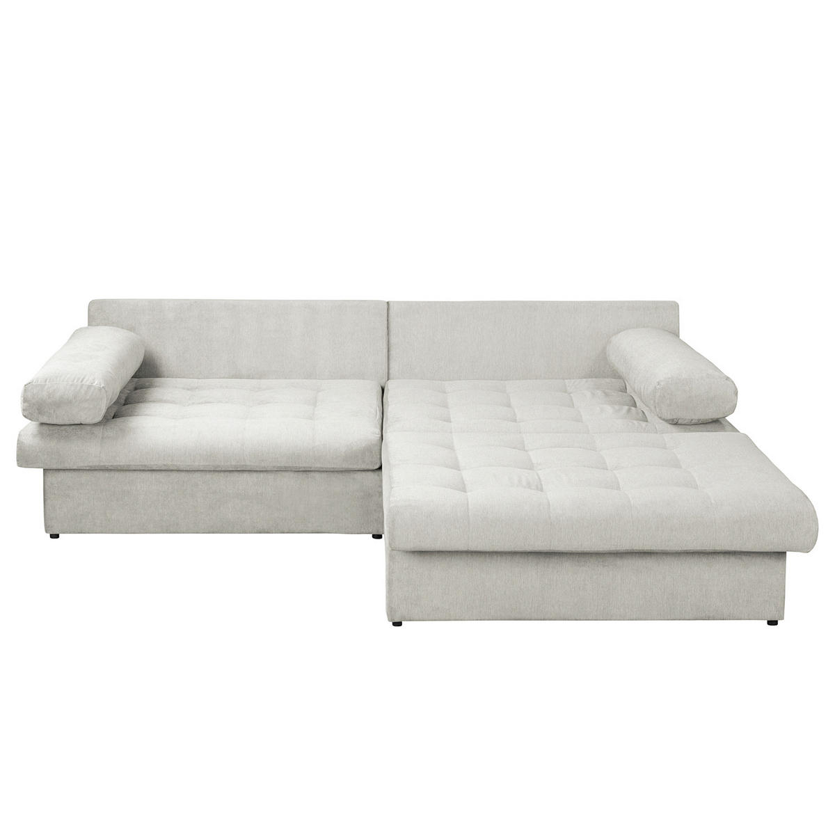 ECKSOFA Naomi Creme Mikrofaser Rückenkissen  - Creme/Schwarz, Design, Kunststoff/Textil (284/243cm) - P & B