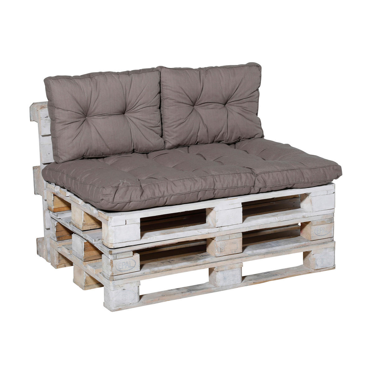 PALETTENKISSEN 120/10/80 cm  - Taupe, Basics, Textil (120/10/80cm)