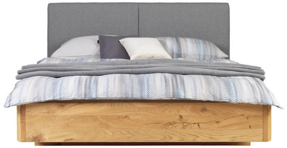 BETT 180/200 cm in Eichefarben - Eichefarben/Buchefarben, Natur, Holz/Textil (180/200cm) - Valnatura