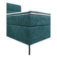 BOXSPRINGBETT 160/200 cm  in Petrol  - Petrol/Schwarz, Design, Textil/Metall (160/200cm) - Esposa