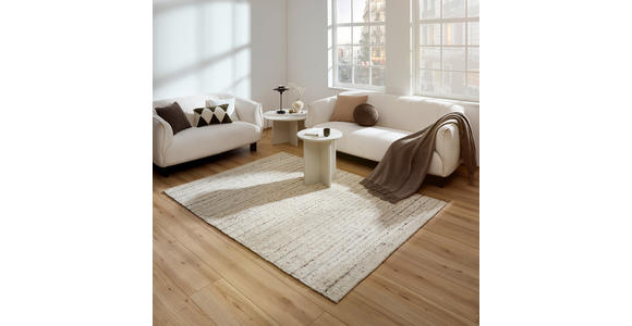 HANDWEBTEPPICH 70/130 cm Nova Creme  - Creme, KONVENTIONELL, Textil (70/130cm) - Linea Natura