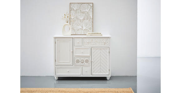 SIDEBOARD  in 123/95/39,5 cm  - Weiß, ROMANTIK / LANDHAUS, Holz/Holzwerkstoff (123/95/39,5cm) - Landscape