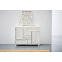 SIDEBOARD 123/95/39,5 cm Weiss  - Weiss, Romantik / Landhaus, Holz/Holzwerkstoff (123/95/39,5cm) - Landscape