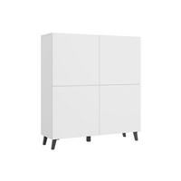 HIGHBOARD  in 120/128/39 cm  - Schwarz/Weiß, Design, Holzwerkstoff/Kunststoff (120/128/39cm) - Livetastic