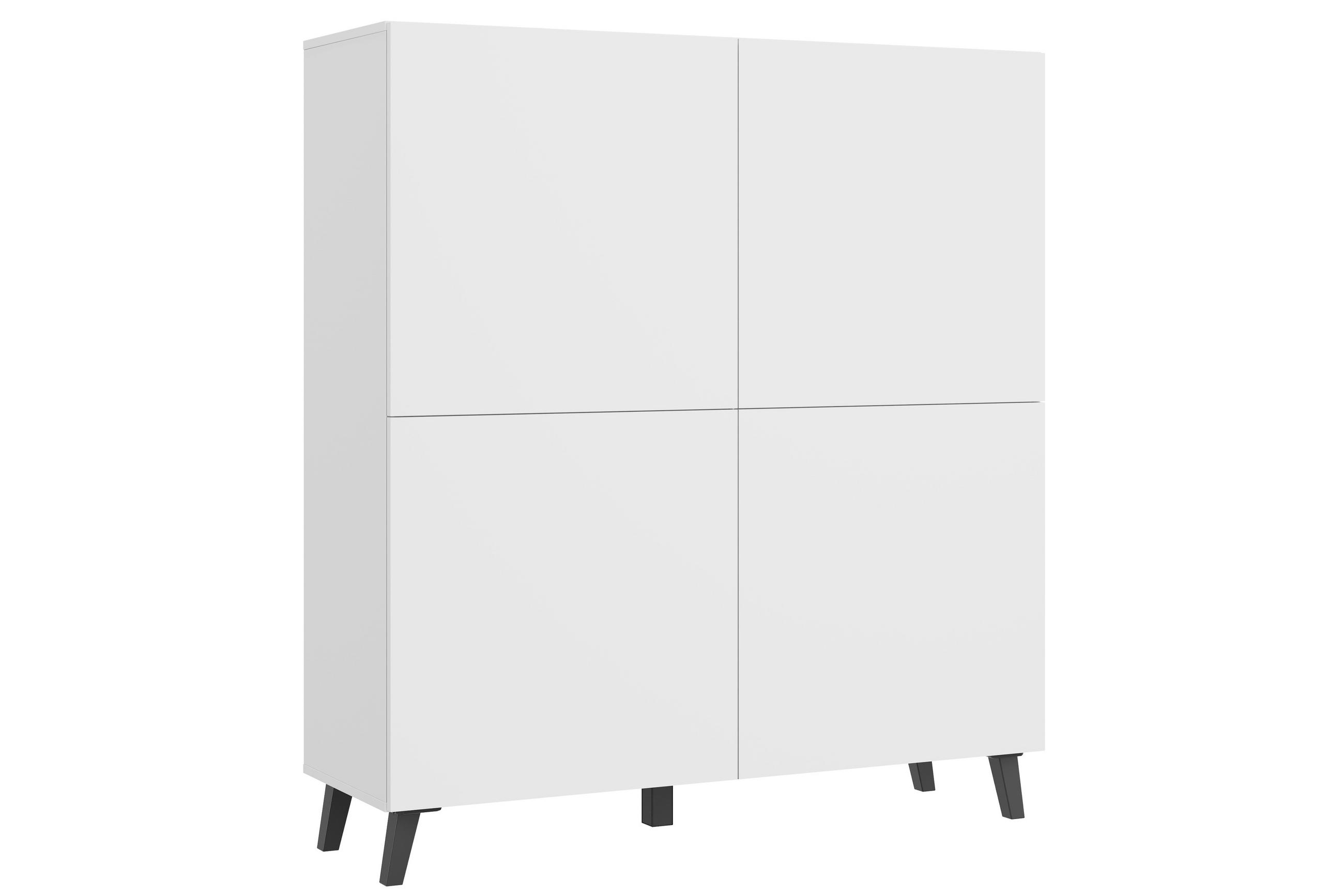 P & B Highboard Weiß 120x128x39 cm