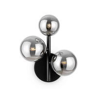 VÄGGLAMPA Modern 26/20/12 cm   - grå/svart, Trend, metall/glas (26/20/12cm) - MAYTONI