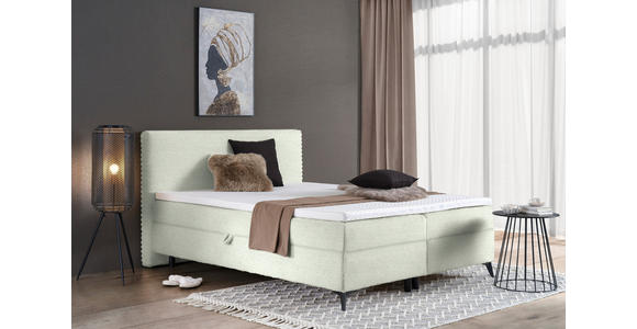 BOXBETT 160/200 cm in Weiß - Schwarz/Weiß, Design, Holz/Holzwerkstoff (160/200cm) - Xora