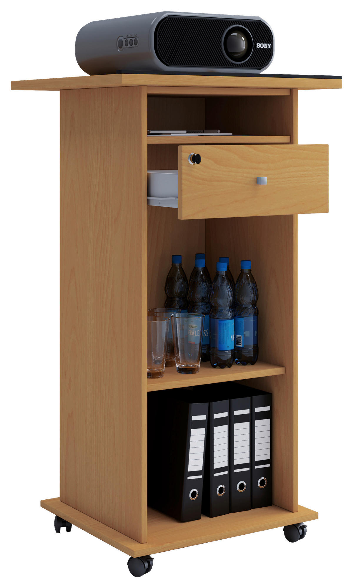 STEHPULT 60/50/108,3 cm  - Buchefarben, MODERN, Holzwerkstoff (60/50/108,3cm) - MID.YOU