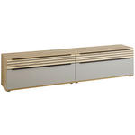 LOWBOARD Grau, Buchefarben  240/54/45 cm  - Buchefarben/Schwarz, KONVENTIONELL, Holzwerkstoff/Kunststoff (240/54/45cm) - Venda