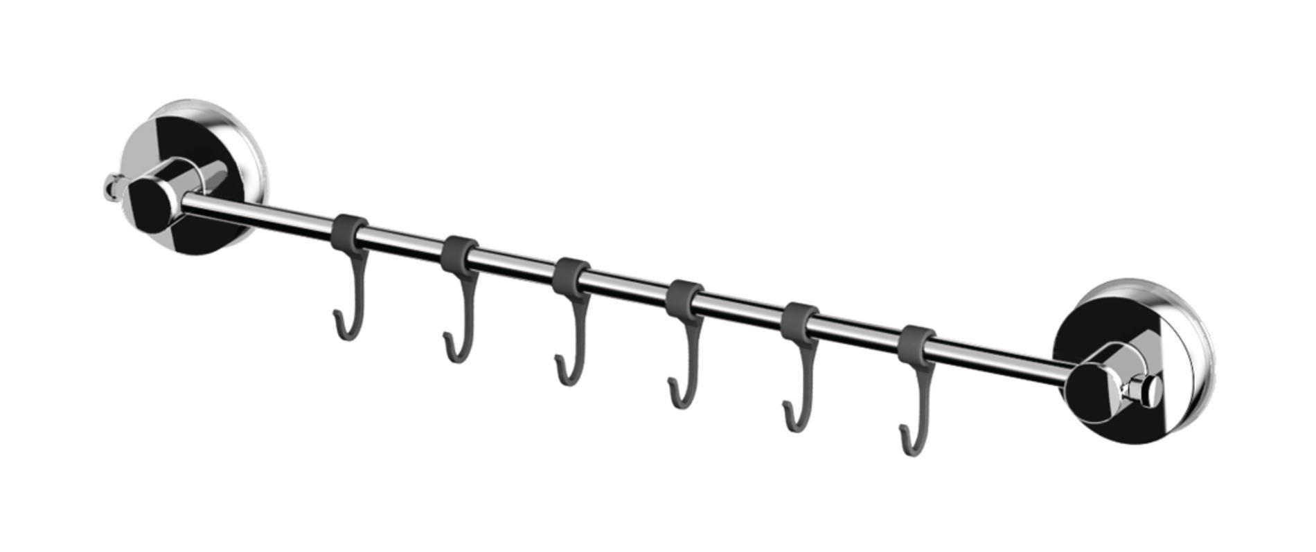 HANDTUCHSTANGE 55,5/8,2/4,7 cm  - Chromfarben, Basics, Kunststoff/Metall (55,5/8,2/4,7cm) - Sadena