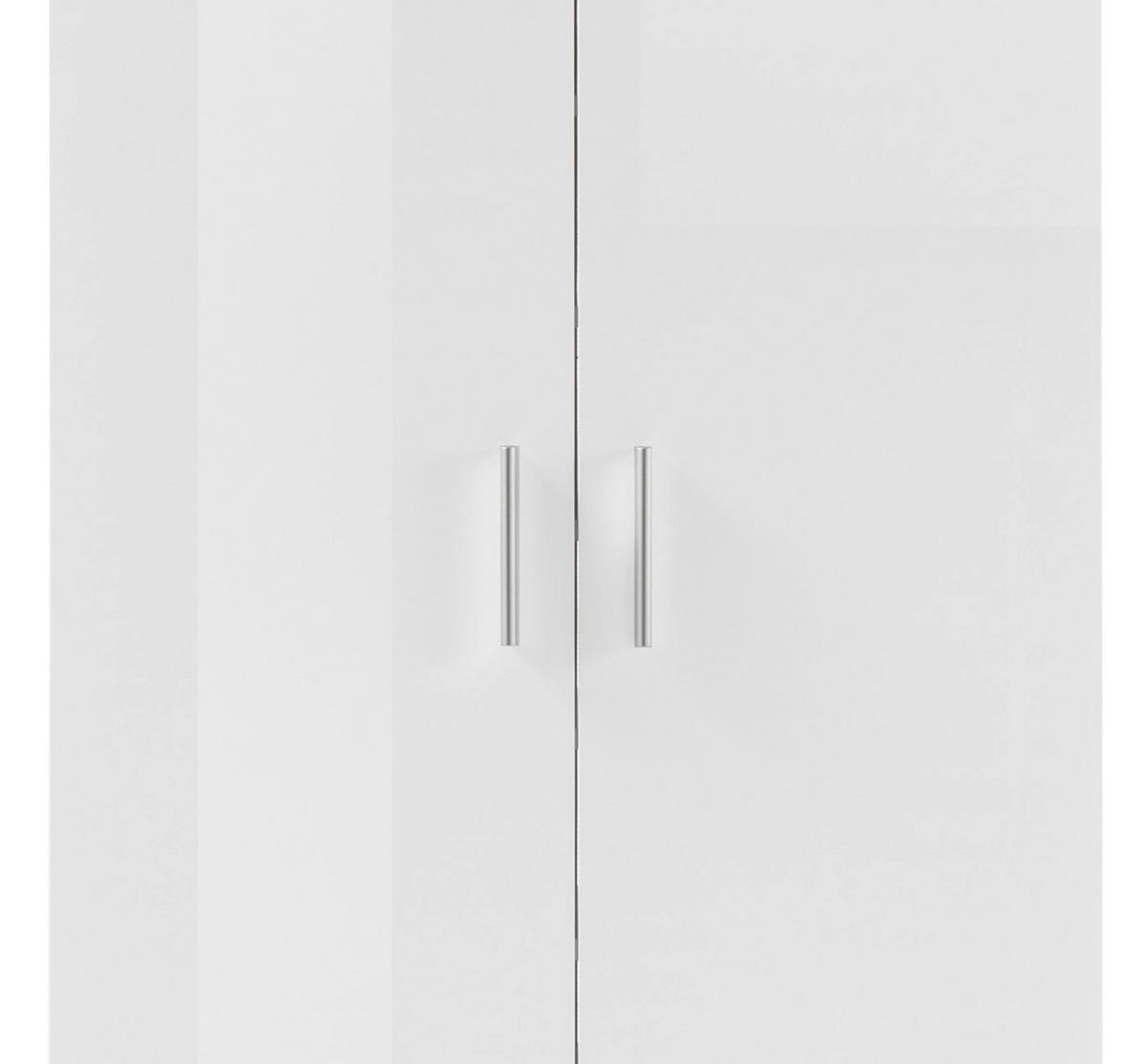 CIPŐSSZEKRÉNY - ezüst/fehér, Design, műanyag/faalapú anyag (80/190/35cm) - MID.YOU