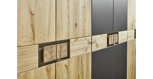 DREHTÜRENSCHRANK in Eichefarben, Dunkelbraun - Eichefarben/Dunkelbraun, Natur, Holz (301,9/223,3/61,9cm) - Valnatura