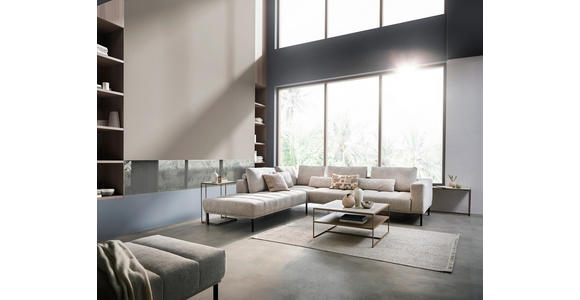 COUCHTISCH 47/38/68 cm Creme, Beige - Hellbraun/Beige, Design, Stein/Metall (47/38/68cm) - Johann Jakob