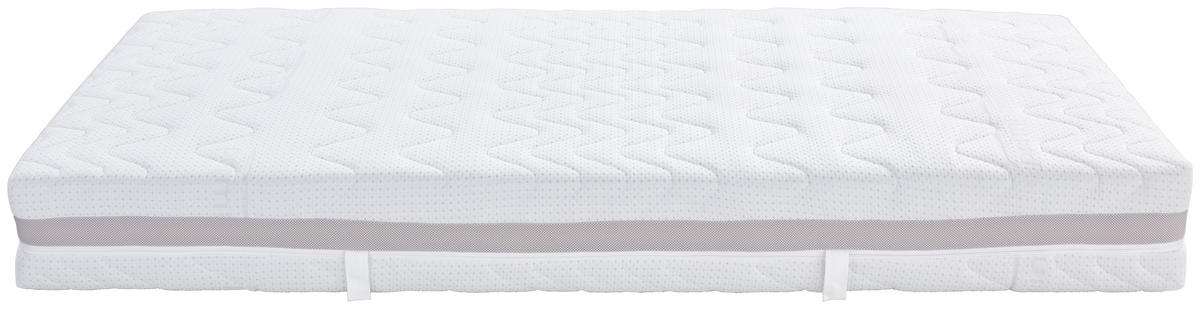 TASCHENFEDERKERNMATRATZE Superior Dream 90/200 cm Höhe ca. 22 cm 7 -Zonen - Weiß, Basics, Textil (90/200cm) - Livetastic